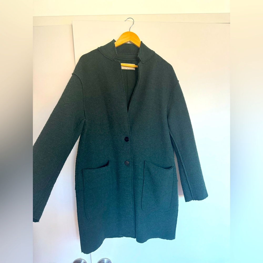 Dark green Zara wool coat